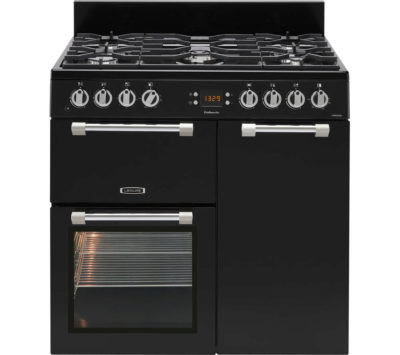 LEISURE Cookmaster CK90F232K 90 cm Dual Fuel Range Cooker - Black & Chrome